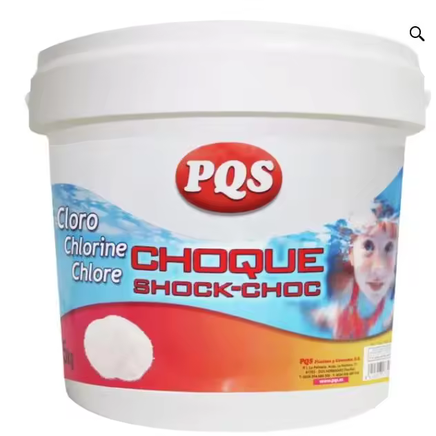 Cloro choque PQS, ideal para el tratamiento de arranque o choque, rápida acción, contra aguas verdes o turbias. 2 kg - 1