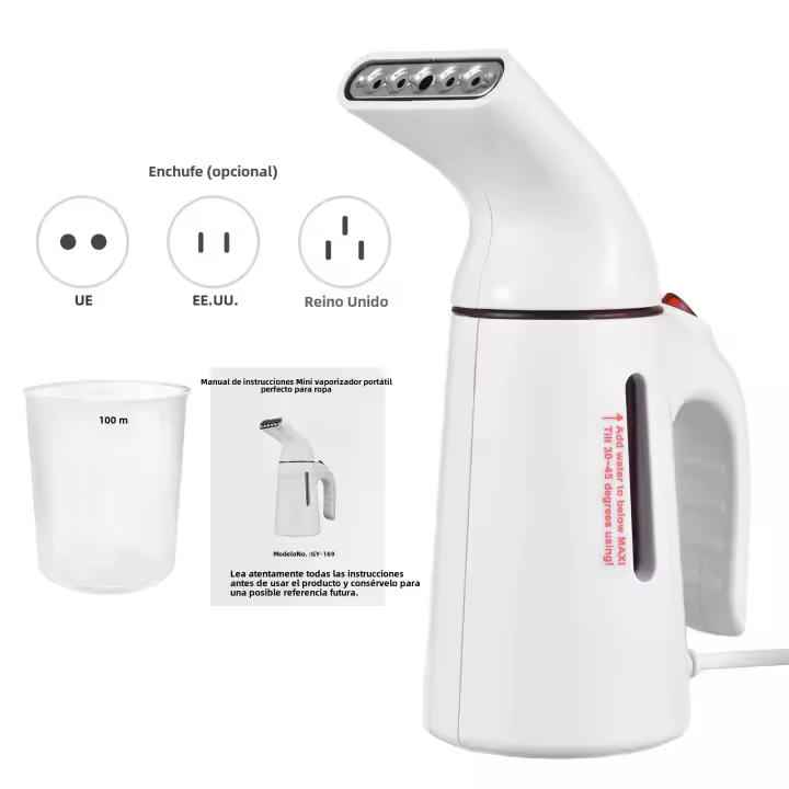 Alceño Portátil De Vapor Automático 120ml 700W Elimina Arrugas En Ropa Y Fibra Vaporizador De Ropa Mano a Mano - 1