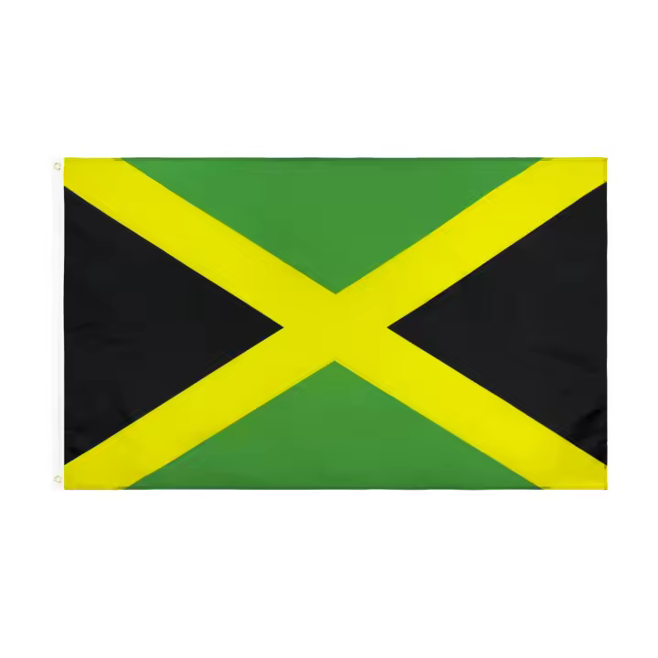 Bandeera De Jamaica 90x150 CM FLAGLINK Para Decoración Material Poliéster Estilo Colgante - 1