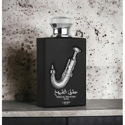 ISHQ AL SHUYUKH SILVER BY LATTAFA EAU DE PARFUM POUR HOMME X 100 ML **** FRESCA Y CHISPEANTE*** - 1