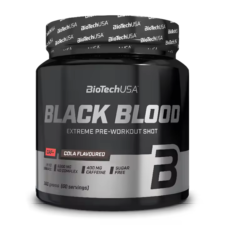 Black Blood Caff 300g 40 serv. BiotechUsa Formula pre-entrenamiento con extra de cafeina - 1