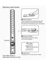 Cuchillo De Utilidad SDI 9mm Tamaño Pequeño Acero Inoxidable Con Bloqueo Espiral Para Cortar Papel Tapiz Y Film 3001C Abre Caixa Express - details 3