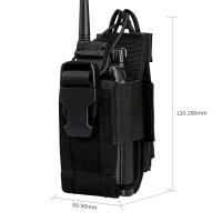Bolsa De Almacenamiento Táctico Ajustable Para Radio Walkie Talkie Molle Funda De Nylon Para Equipo De Exterior Y Deportes - details 3