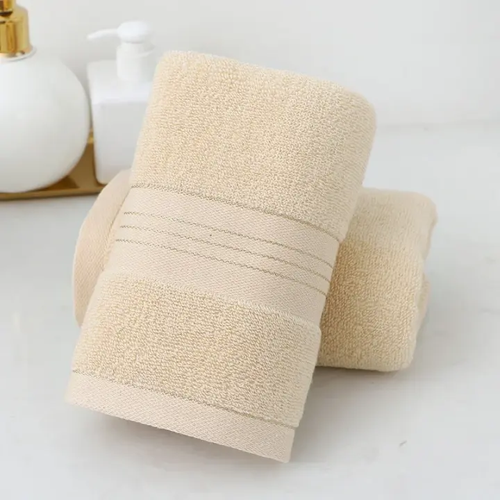Toalla Universal De Algodón Gruesa Y Altamente Absorbente Para Adultos Y Niños Color Sólido Amigable Con La Piel Para Baño - 1