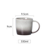 Taza de café de Cerámica Biigming, Taza de té Azul de 330 ml para la Oficina y el hogar, apta para lavavajillas y microondes, Taza de Cerámica hecha a mano - details 0