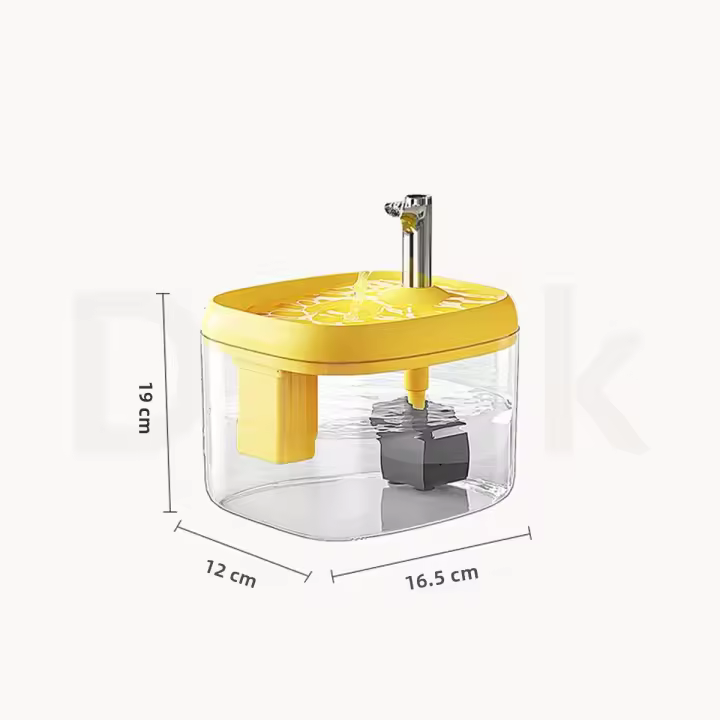 Fregadero Para Gatos Con Filtro Automático Translúcido USB Anti-Desecación Dispensador De Agua Recirculada Con Bomba Para Mascotas - 1