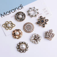 10pcs Botones De Aluminio Con Diamantes Y Perlas Para Decoración De Invitaciones De Boda Y Ropa Accesorios De Joyería Para Niñas - details 12