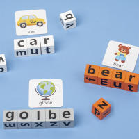Juguete Educativo De Madera Montessori Juego De Palabras Para Niños Desafío Cognitivo Memoria Juego De Aprendizaje Temprano Para El Idioma Inglés - details 5