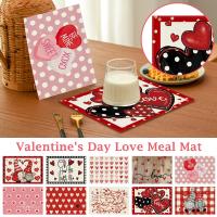 Corredor De Mesa En Forma De Corazón Para Día De San Valentín Aniversario Boda Comedor Cocina Decoración De Fiesta En Casa Estampado De Amor - details 0