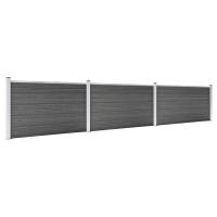 vidaXL Valla de jardín de WPC 526x106 cm Color Negro,  Marrón,  Gris y mas Perfecta para plantas y animales, múltiples usos malla para ventilación, seguridad, ventana, jardín - details 2