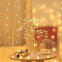 Lámpara De Árbol De Perlas LED 36 Luces Para Decoración De Mesa Y Dormitorio Luz Nocturna Con Luz Ambiental Soothing Operada Por USB O Pilas - details 5