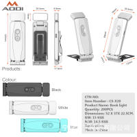 Nueva luz de lectura con clip para libro, luz nocturna con carga USB, lámpara de mesa con clip portátil, protección para los ojos, mini luz LED para libro con tarjeta - details 3