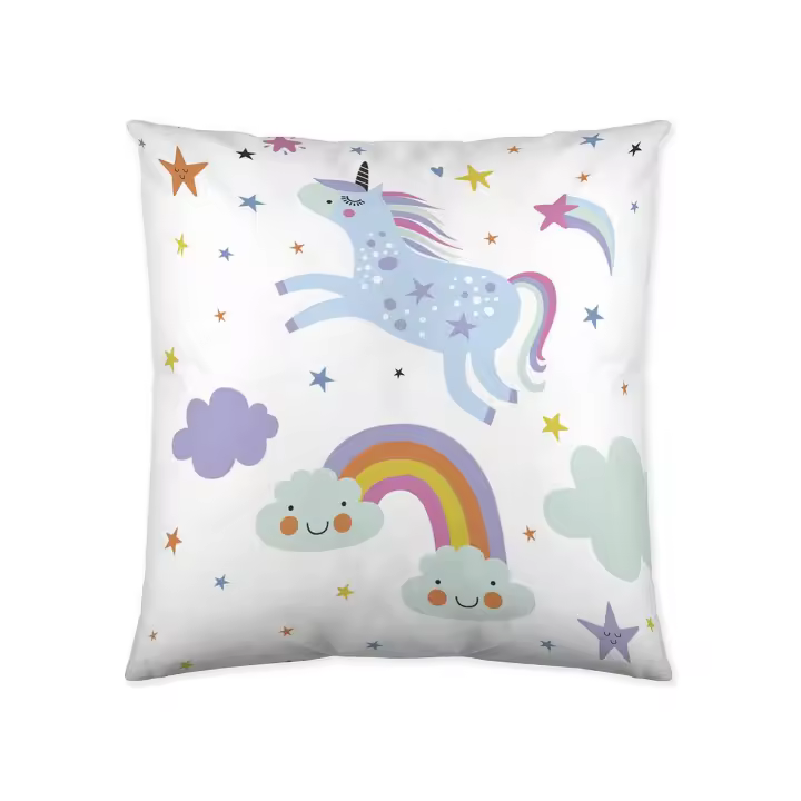 FUNDA DE COJIN VACIO INFANTIL 100% ALGODÓN SPARKLY 50x50 CM COOL KIDS FABRICADO EN ESPAÑA - 1