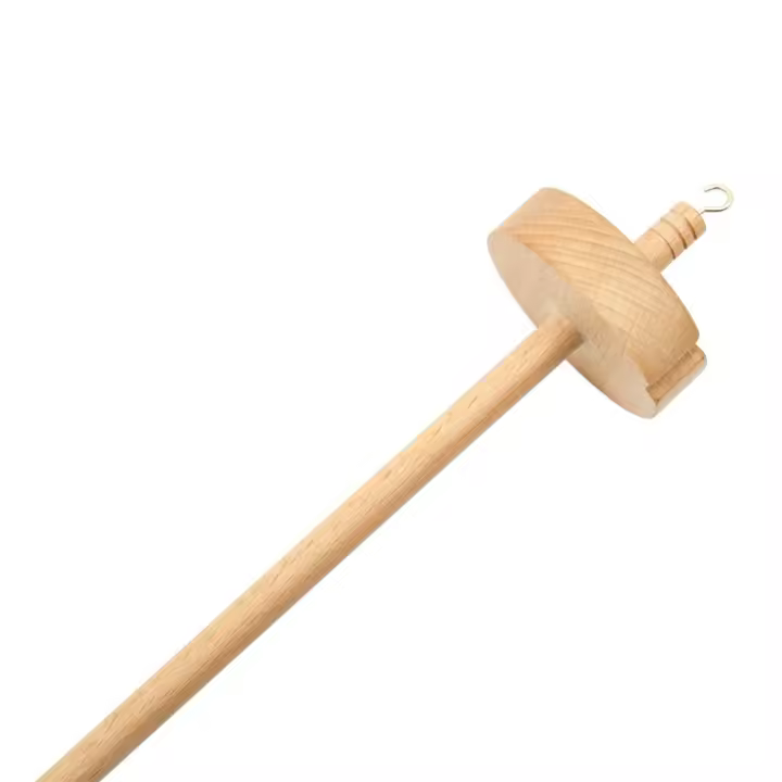 Eje De Madera Para Tejido Herramienta De Artesanía Para Principiantes Accesorios De Costura Hogard Yarn Spin Whorl Carved Hand - 1