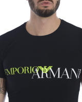 Camiseta Emporio Armani Cotton Man Negro 1110359 P516 20 - details 4