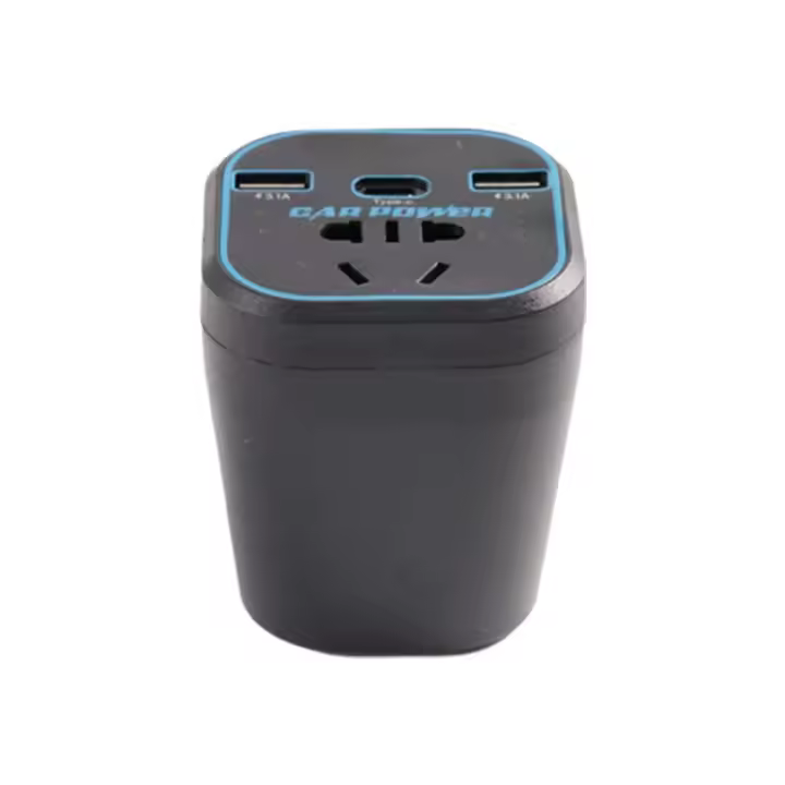 Inversor De Potencia Para Coche 12V/24V a 110V/220V Convertidor Con Cargo Rápido Tipo-C Multi-function Enchufe 3.1A - 1
