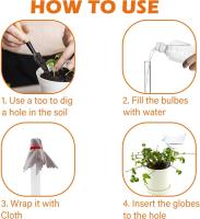 1Pcs Globos De Riego Para Plantas En Forma De Pájaro Autoidalización De Agua Bulebas Claras Hechas a Mano - details 4