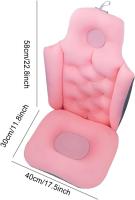 Almohada de bañera de cuerpo completo - Cojín de reposacabezas antideslizante | Cojín de bañera | Almohada de bañera de spa para soporte de hombros y espalda | Cojín de baño de malla de aire transpirable con soporte lumbar para ducha - details 3