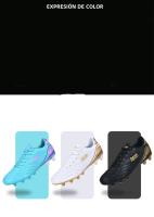 Zapatos De Fútbol Para Hombres Ligeros Y Transpirables Antideslizantes Para Hierba Y Turf Zapatos De Entrenamiento Y Competición Profesional - details 4