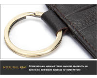 WESTAL Tarjetero Para Hombre Con Anillo De Cuero Genuino Monedero Slim Organizador De Tarjetas Y Dinero Estilo Casual - details 5