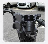 Soporte De Vaso Y Teléfono Para Motocicleta BLALION 2 En 1 Soporte De Goma Rotativo De 360° Universal Para Bicicleta Silla De Ruedas Y Carro De Bebé - details 20