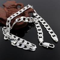 Collar De Plata Clásico Para Hombres 20/24 Pulgadas Cadena De 8MM Joyería De Lujo Para Bodas Y Regalos De Navidad - details 1