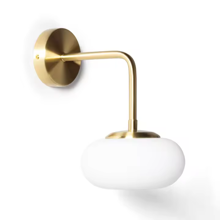 Ledkia Lámpara de Pared LED 6W Metal y Cristal Keyla Dorado - 1