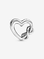 Pandora - Charm de corazón Infinite "Te AMO, Mamá"-Plata de Ley - details 0