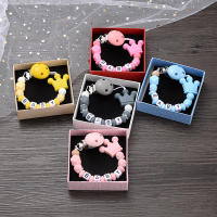 Cadenas De Chupete Con Bolas De Silicona Para Bebés Anti-Derrame DIY Juguetes De Enseñanza Para Amamantar Con Clipe De Pezón Nuevo - details 1
