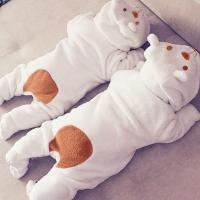 Romper Con Capucha De Oso Para Bebés Recién Nacidos Unisex Ropa De Bebé De Algodón Con Mangas Largas Traje De Playa De Un Pie Para Niños Y Niñas De 0 a 12 Meses - details 2