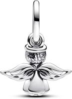 PANDORA Moments - Colgante de ángel brillante, compatible con pulseras Moments y ME, Silber, Plata de ley, Circonita cúbica，Incluye Caja Original - details 0