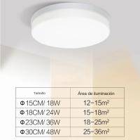 Lámpara De Techo LED Ultrafina Y Redonda Para Habitación Iluminación Moderna Para El Hogar Fijación En La Superficie Incluye Bombilla - details 7