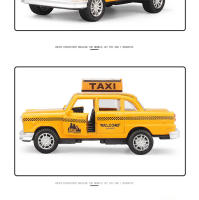 Modelo De Coche De Taxi De Aleación 1:36 Con Sonido Y Luz Juguete De Coche a Escala Metal Para Niños Y Coleccionistas - details 3