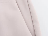 Conjunto De Vestido Y Pantalones Anchos Para Mujer TRAFZA Estilo Retro Sin Espalda Halter Collar Delgado Botones + Cintura Alta Pleated Con Bolsillos - details 20