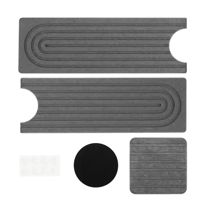 Alfombrilla De Fregadero Ecológica De Arcilla De Diatomeas Absorbente Rápido Guarnición De Fregadero Protector Contra Salpicaduras Para Cocina - 1