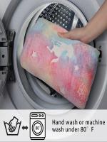 Manta De Ternura Luminosa Con Unicornio Y Dinosaurio Para Niñas Y Niños Manta De Punto De Poliéster/Celulosa Suave Y Cálida Con Diseño De Árbol De Navidad Que Brilla En La Oscuridad - details 9
