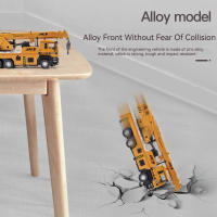 Modelo De Camión De Grúa De Escala 1/50 En Aleación De Metal Para Niños Juguetes De Simulación Con Neumáticos De Goma Regalo Para Niños - details 1