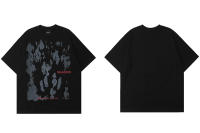 Camiseta Hip Hop Gótica Rock Corta Para Hombre Harajuku Casual Algodón Suéter De Calle Estilo O-Neck Manga Corta Primavera Verano - details 3