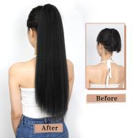 Extension De Cabello Sintético Textura Africana Kinky Con Clip Ponytail Alrededor De 18 Pulgadas Fibras Resistentes a Altas Temperaturas - details 10
