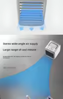 Aire acondicionado portátil Mini, mini enfriador de aire, ventilador silencioso, tanque de agua/refrigerador para dormitorio y oficina. - details 6