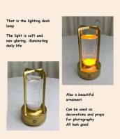 Lámpara De Mesa LED De Cristal Recargable Táctil Para Decoración De Habitación Y Escritorio Lámpara Nocturna Para Dormitorio Y Restaurante - details 10