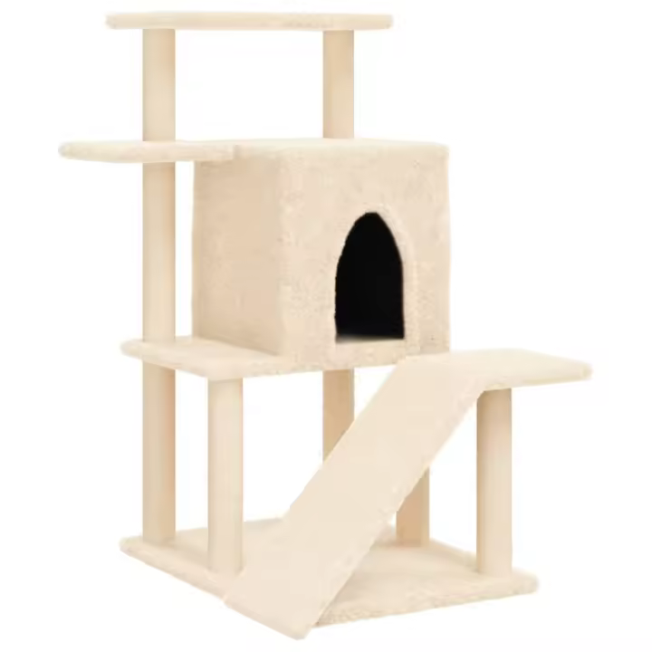 Rascador para Gatos con postes de ISAL color crema 97 cm - 1
