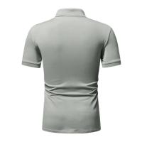 Camiseta Polo Hombre Manga Corta Verano Cierre De Cremallera Ligera Transpirable Streetwear Solido Tops Casual Para El Día - details 3
