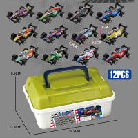 Juego De Coche De Carreras Con Caja De Almacenamiento Vehículo De Inercia Avión Con Retroceso Para Niños Juguetes Deslizantes Regalo Para Niños - details 2