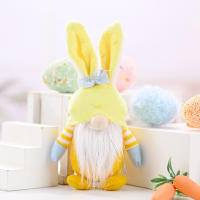 Muñeco De Pascua Sin Cara Gnome Conejo Hecho a Mano Decoración Reutilizable Para El Hogar Obsequio Para Niños Adornos Colgantes De Primavera - details 4