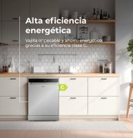 Lavavajillas EVVO D4Y, 16 Cubiertos, 8 Programas, Extra Silent, Turbo, Secado Extra, Inicio Diferido, 47 dB, Clase C, 60 cm, - details 2