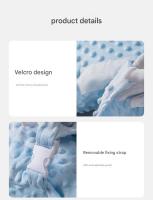 Frijol Azul almohada de escape de terciopelo Bebe inclinado a dormir Bebe Avión Cabeza para prevenir vómitos - details 0