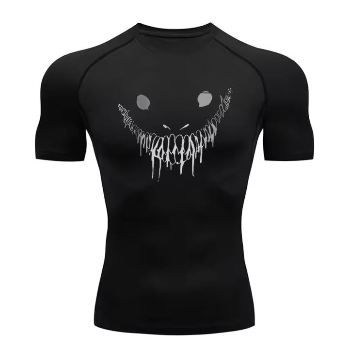 Camiseta De Compresión Para Hombre Camiseta De Deporte Fitness Running Gimnasio Transpirable Secado Rápido Tops Moda Casual - 1