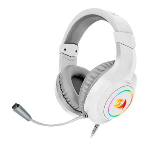 Redragon - HYLAS Auricular Gaming RGB 3.5mm Micrófono Blanco - 1