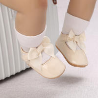 Zapatos De Princesa Para Bebé Niña En Lace Blanca Mocasines Con Lazo Y Borde Antideslizante De Goma Primera Calzado Para Caminar - details 75